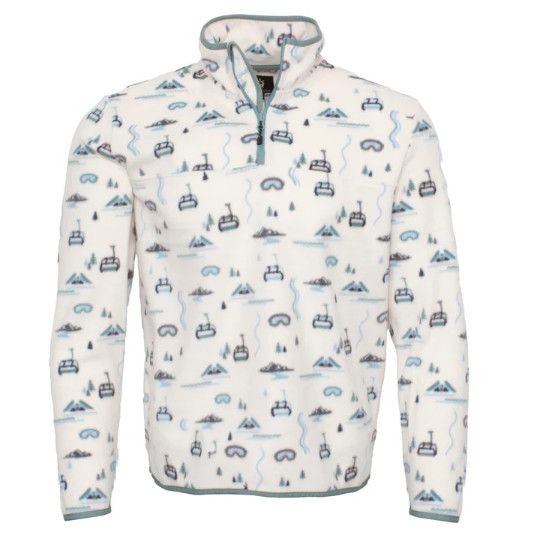 JACK &amp; SAGE Lifty Ivory Fleece 1/4 Zip, Color: Ivory, Size: MD