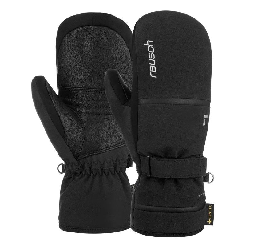 REUSCH Alison Gore-Tex Mitten, Color: Black/Silver, Size: XL (8.5)
