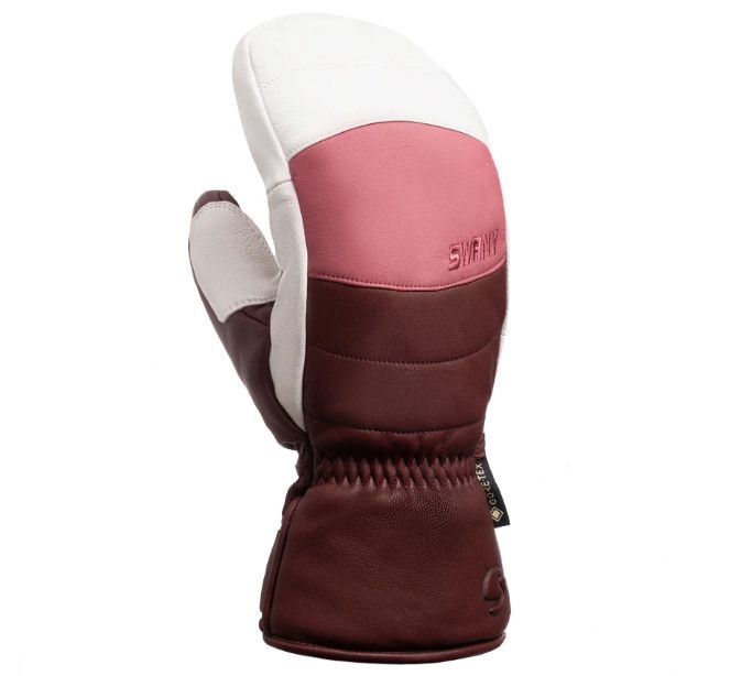 SWANY Calore Mitt Womens, Color: Marsala/White, Size: SM