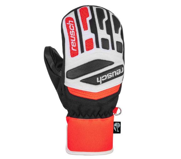 REUSCH Worldcup Warrior Prime Race R-Tex XT Mitt Youth, Color: Black/Fluo Red, Size: 6