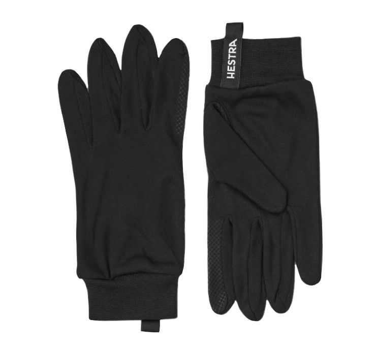 HESTRA Silk Liner Touch Point, Color: Black, Size: 11