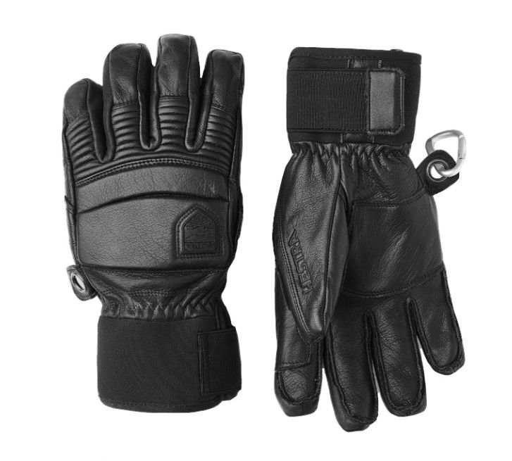 HESTRA Leather Fall Line Glove, Color: Black, Size: 8