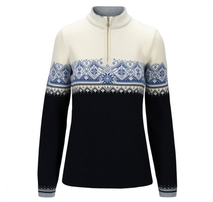 DALE OF NORWAY Moritz Fem Sweater, Color: Navy White Ultramarine, Size: MD