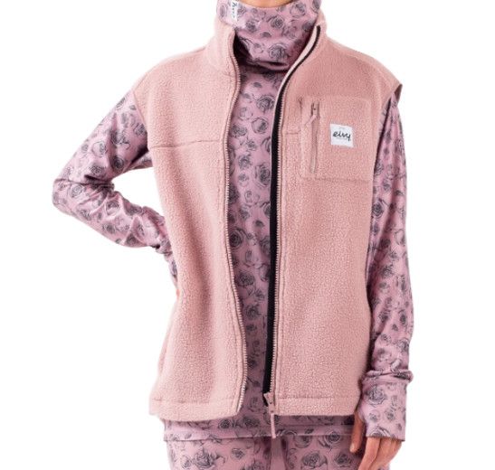 EIVY Lumberjackie Sherpa Vest Womens, Color: Faded Woodrose, Size: MD