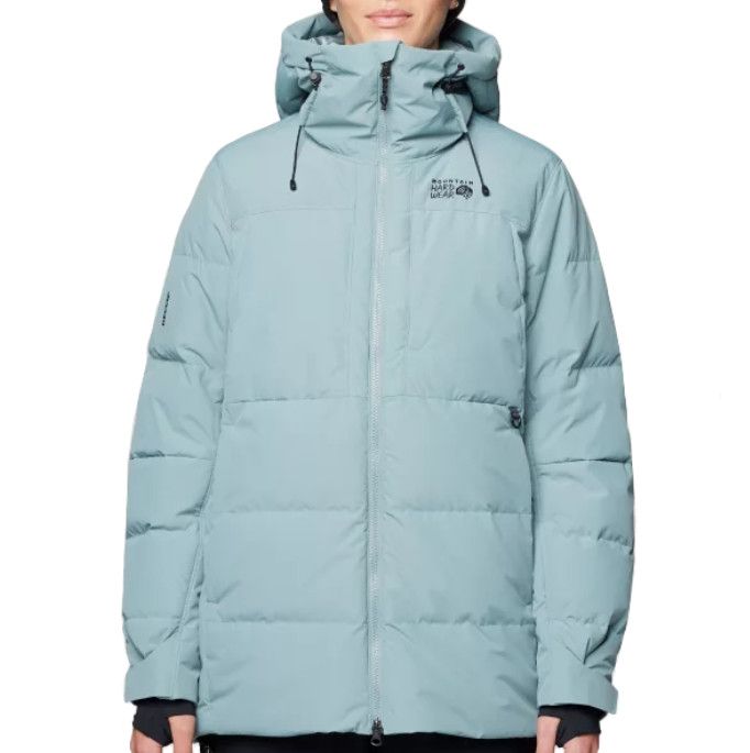 MOUNTAIN HARDWEAR Powder Maven Down Jacket Womens, Color: Blue Sage, Size: SM