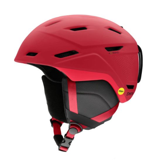 SMITH Mission Mips, Color: Matte Crimson Geo, Size: 59-63cm LG