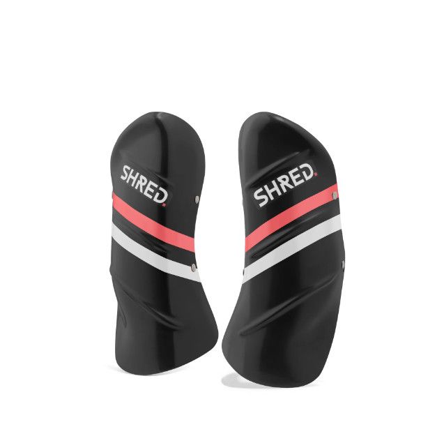 SHRED Shin Guards, Color: Grey/Rust, Size: SM