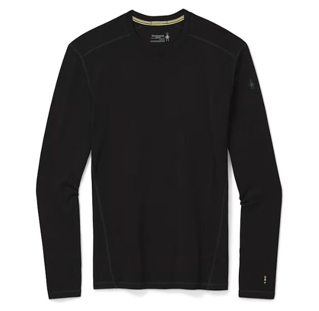 SMARTWOOL Mens Classic Thermal Merino Baselayer Crew Boxed, Color: Black, Size: SM