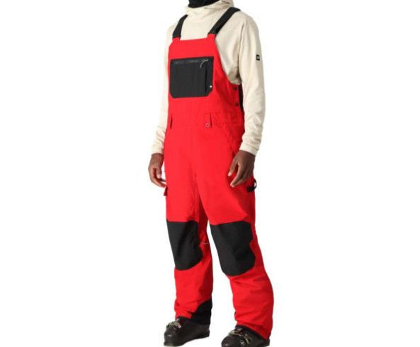 686 20K Hot Lap Shell Bib Mens, Color: True Red Colorblock, Size: LG