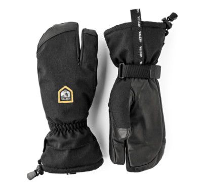 HESTRA Czone Mountain 3-Finger, Color: Black, Size: 8