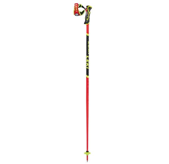 LEKI WCR SL 3D, Colour: Bright Red/Neon Yellow, Length (cm): 115