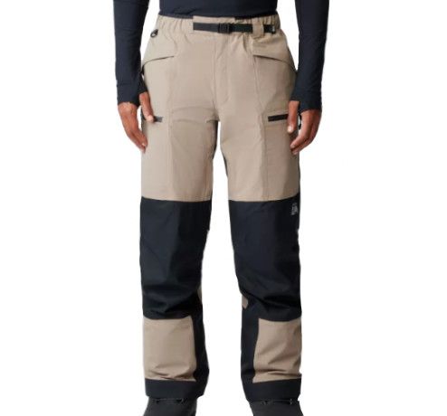 MOUNTAIN HARDWEAR First Tracks Pant Mens, Color: Dune/Black, Size: MD/RG