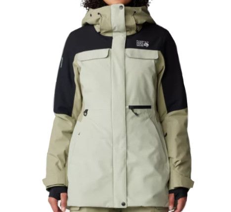 MOUNTAIN HARDWEAR Powder Maven Parka Womens, Color: White Sage, Size: LG