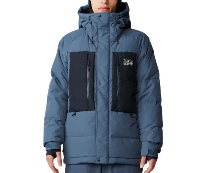 MOUNTAIN HARDWEAR First Tracks Down Jacket Mens, Color: Moon Blue/Black, Size: MD