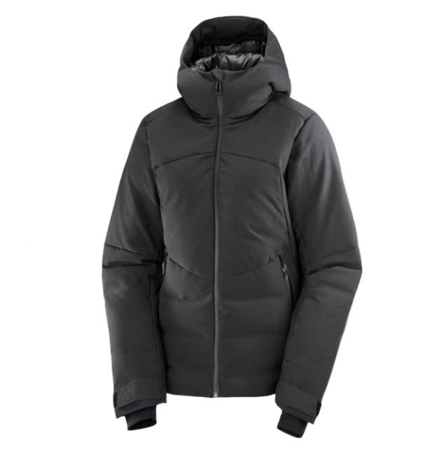 SALOMON Alpenflow Down Jacket Womens, Color: Deep Black, Size: SM