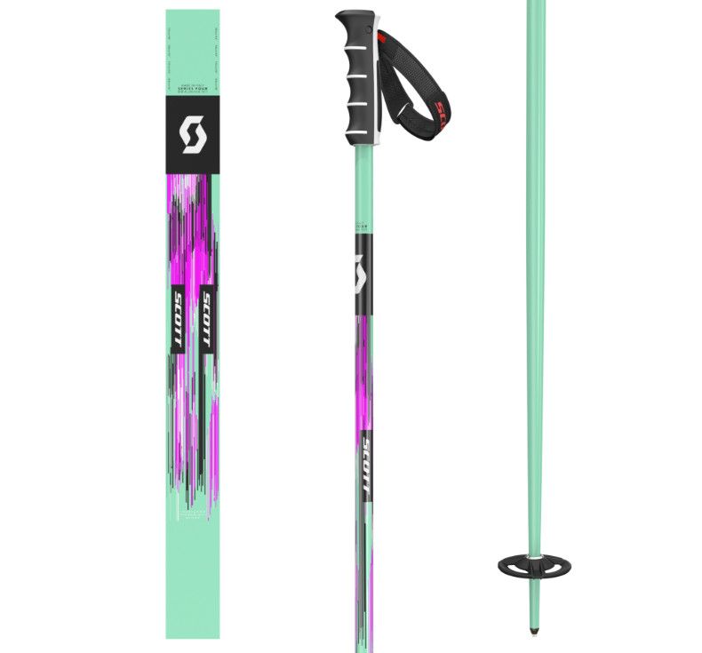 SCOTT SRS Team Pole, Colour: Mint Green, Length (cm): 115