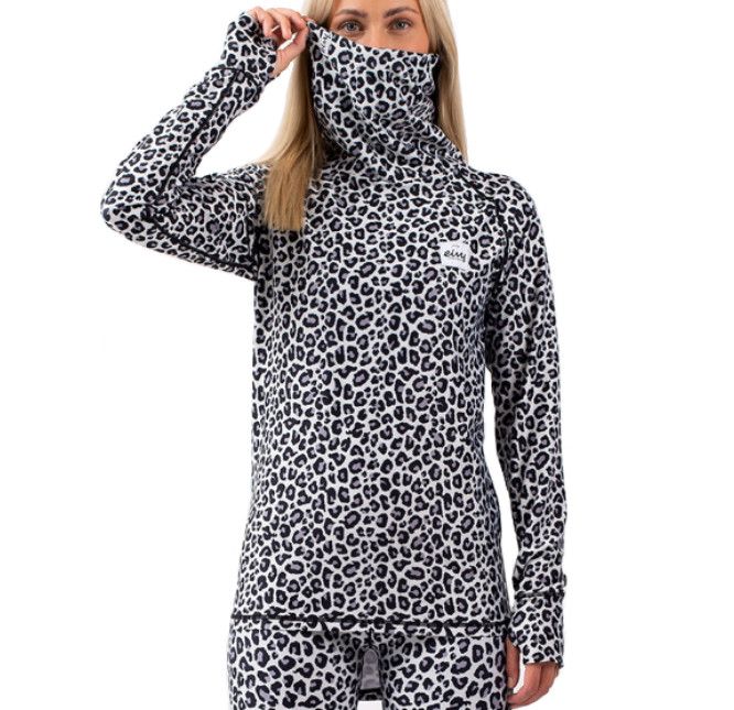 EIVY Icecold Gaiter Top, Color: Snow Leopard, Size: SM