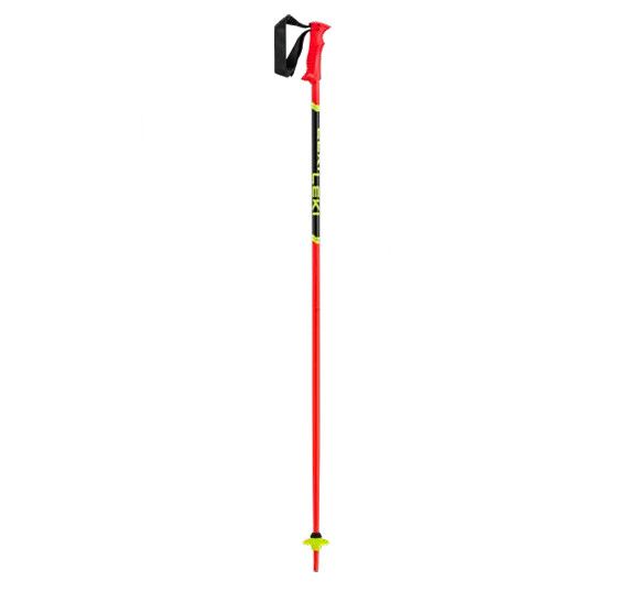 LEKI Racing Kids Pole, Colour: Bright Red/Black, Length (cm): 100