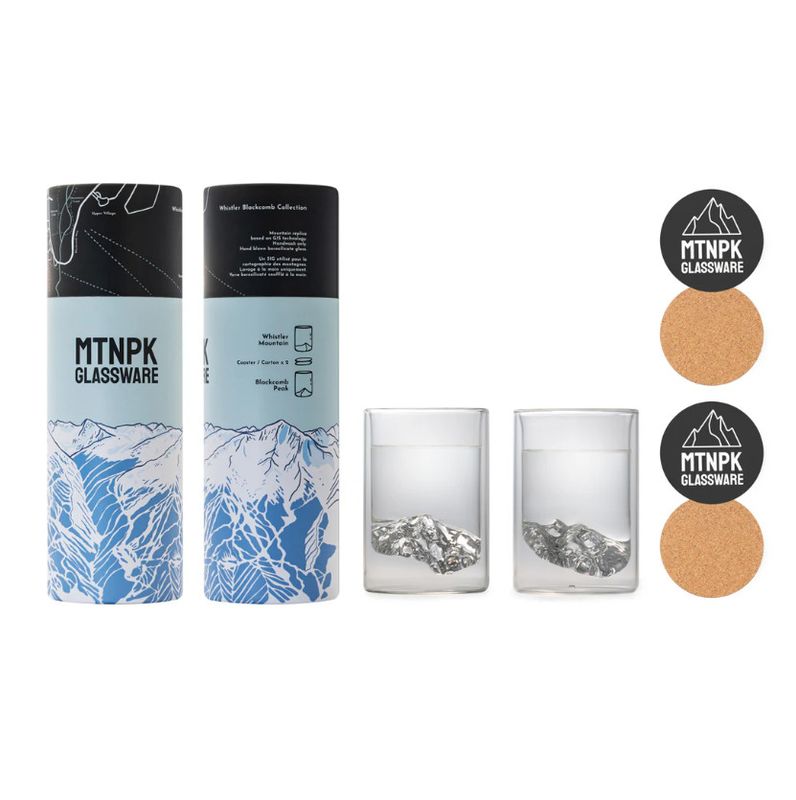 MOUNTAIN PEAK Whistler Blackcomb Collection Glass Set
