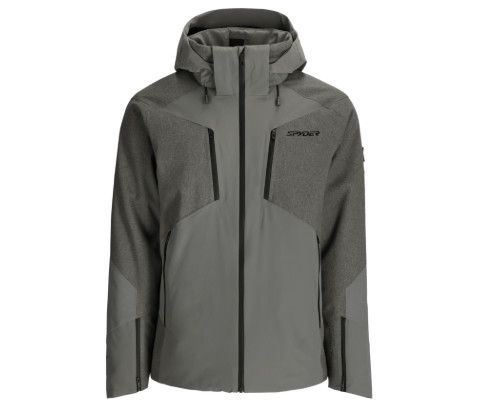 SPYDER Alyeska Melange Jacket Mens, Color: Storm Melange, Size: XL
