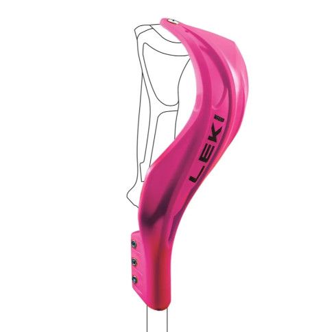 LEKI Gate Guard Closed WC Compact (1 Pair), Color: Neon Pink
