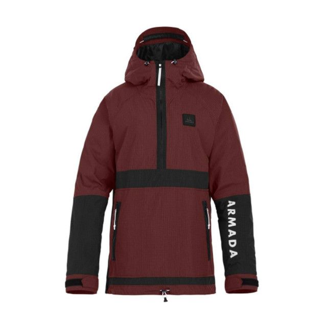 ARMADA Rosalie 2L Anorak Womens, Color: Burgundy-Black, Size: SM