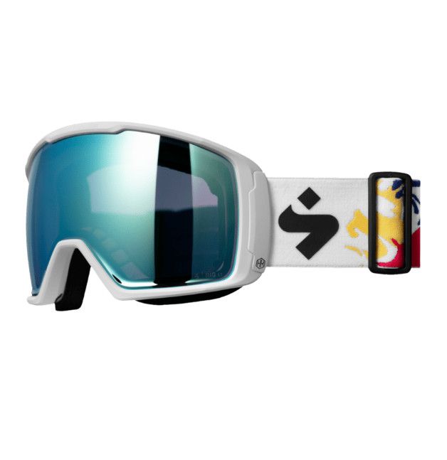 SWEET PROTECTION Clockwork MAX, Frame Colour: Henrick Satin White, Lens Colour: RIG Reflect Aquamarine