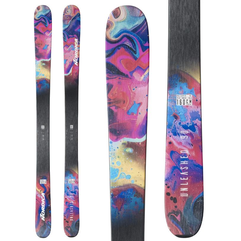 NORDICA Unleashed 90 Pink Yellow, Length (cm): 152
