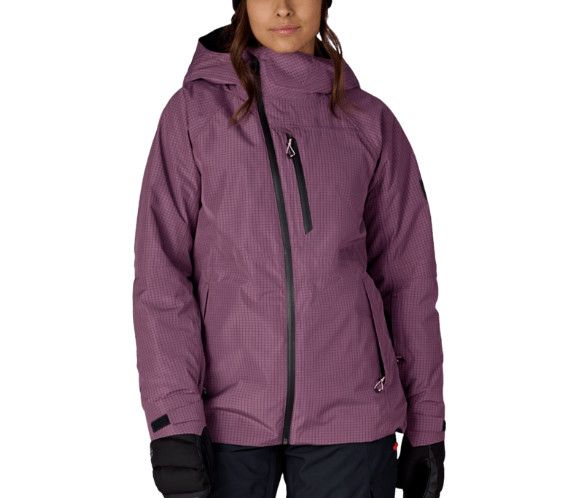 686 Hydra Thermagraph Jacket Womens, Color: Black Plum Grid, Size: SM