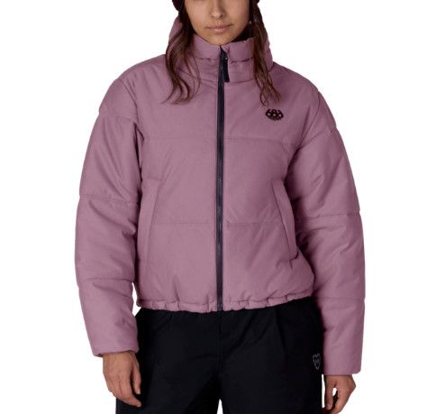 686 Gracious Puffer Jacket Womens, Color: Black Plum, Size: SM