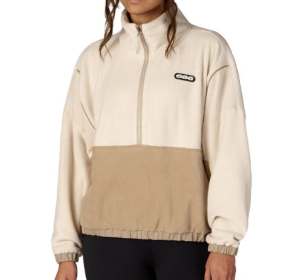 686 Chimay Fleece Anorak Womens, Color: Limestone Colourblock, Size: SM