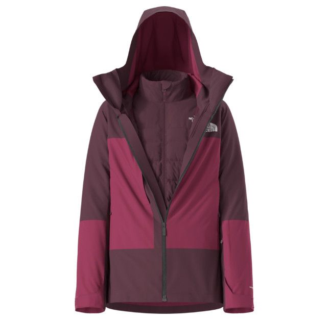 THE NORTH FACE Thermoball Triclimate Jacket Womens, Color: Burgundy Crush, Size: SM