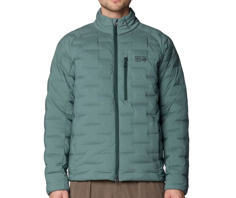 MOUNTAIN HARDWEAR StretchDown Jacket Mens, Color: Thunderhead Grey, Size: MD