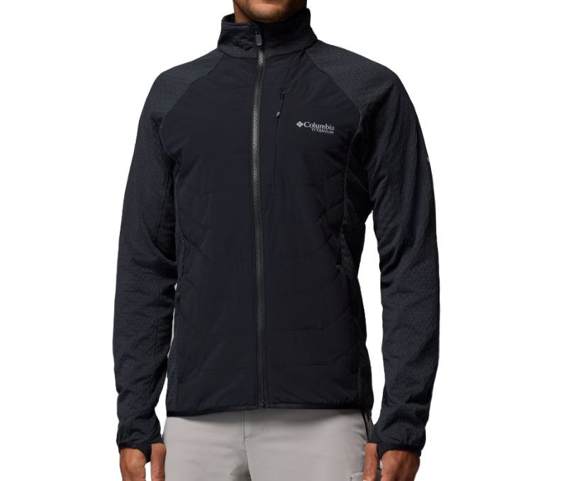 COLUMBIA Arctic Crest II Hybrid Full Zip Mens, Color: Black, Size: SM
