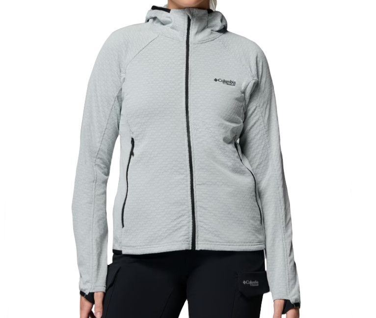 COLUMBIA Arctic Crest II Hooded Full Zip Womens, Color: Tea Light, Size: XL