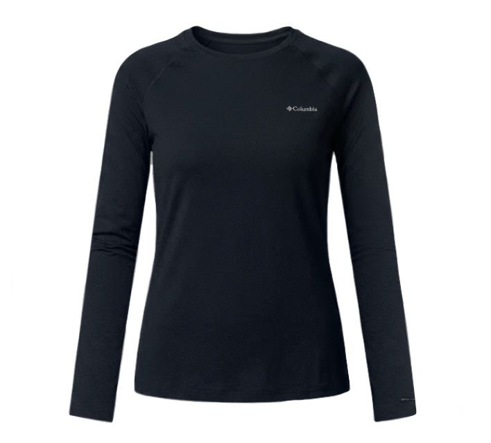 COLUMBIA Omni-Heat Infinity Long Sleeve Crew Womens, Color: Black, Size: XS