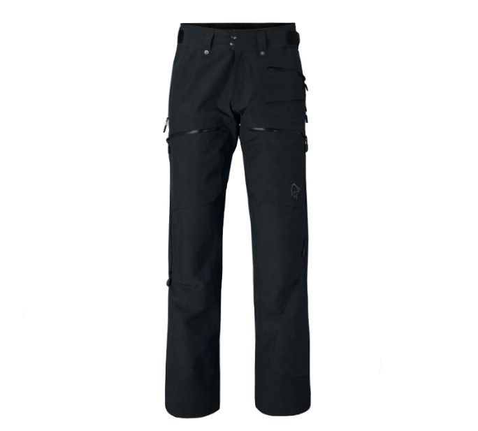 NORRONA Lofoten Gore-Tex Insulated Pant Mens, Color: Caviar Black, Size: MD