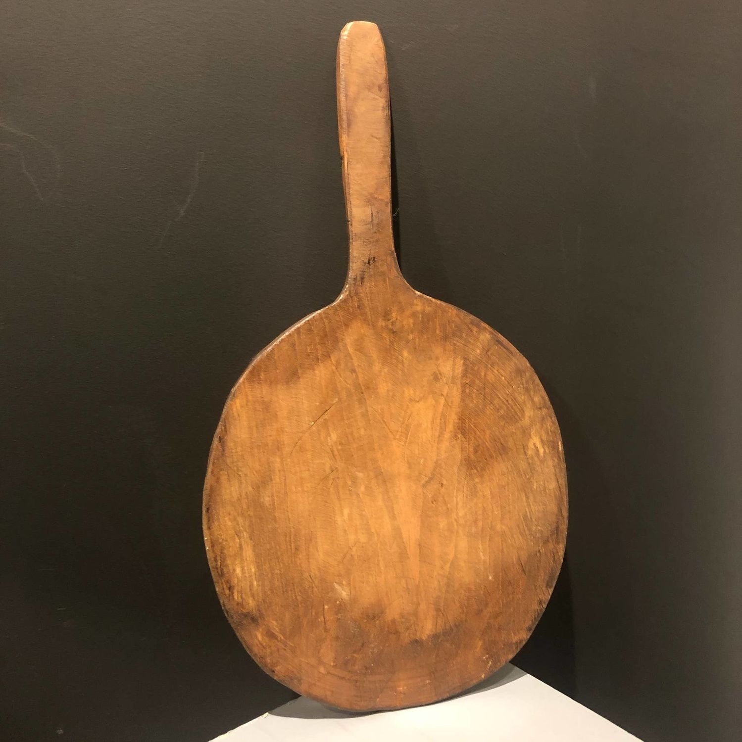 Hand Carved Wooden Round Board