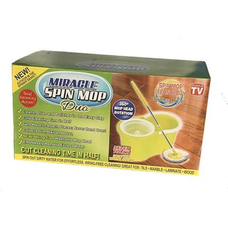 E Miracle Spin Mop Duo Green