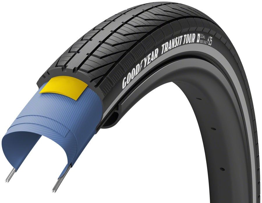 Goodyear Transit Tour Tire - 700 x 40  Clincher Wire Black
