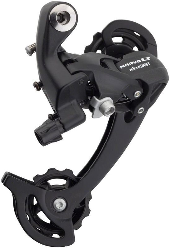 Dérailleur Arrière MicroSHIFT MarvoLT M46 – 8/9 Vitesses, Cage Longue, Noir – Compatible Shimano