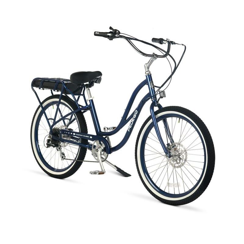 26" Dark Blue Comfort Cruiser Step Thru (36V 10.5Ah 378Wh Battery)