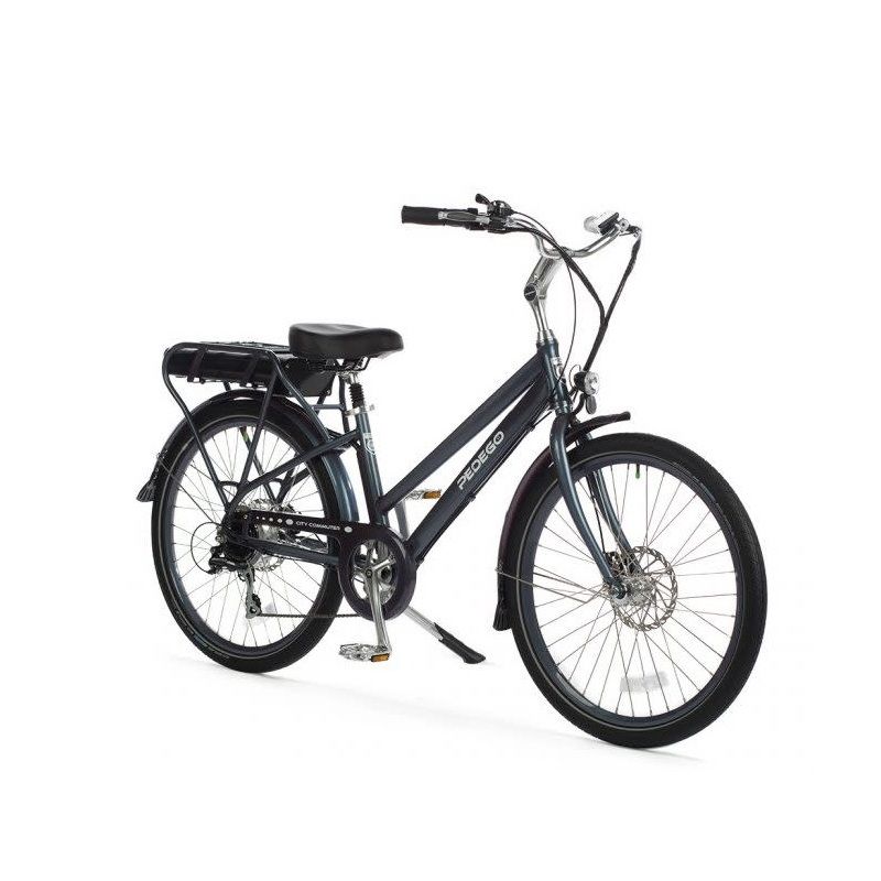26" City Commuter Step Thru, Steel Blue (52V 17.5 Ah Battery)