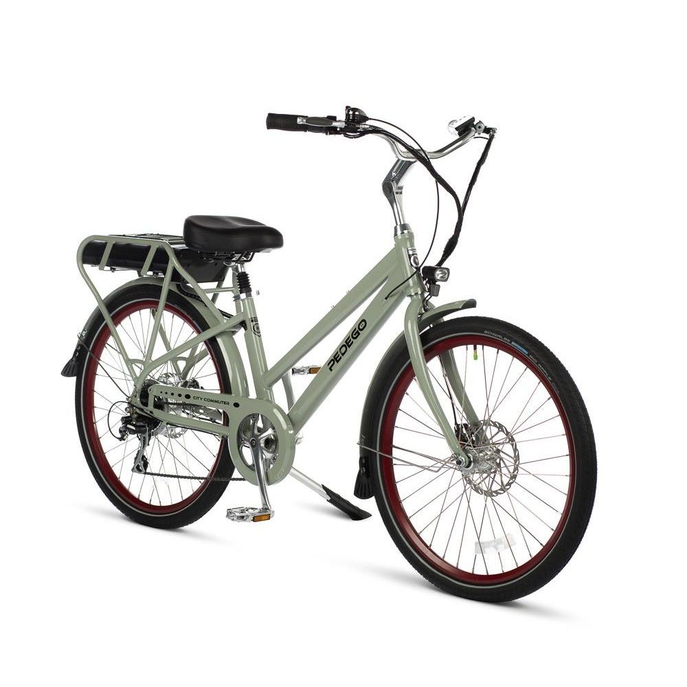 26" City Commuter Step Thru, Greige (52V 17.5 Ah Battery)