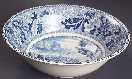 HISTORICA AMERICA-BLUE ROUND VEGETABLE 8"