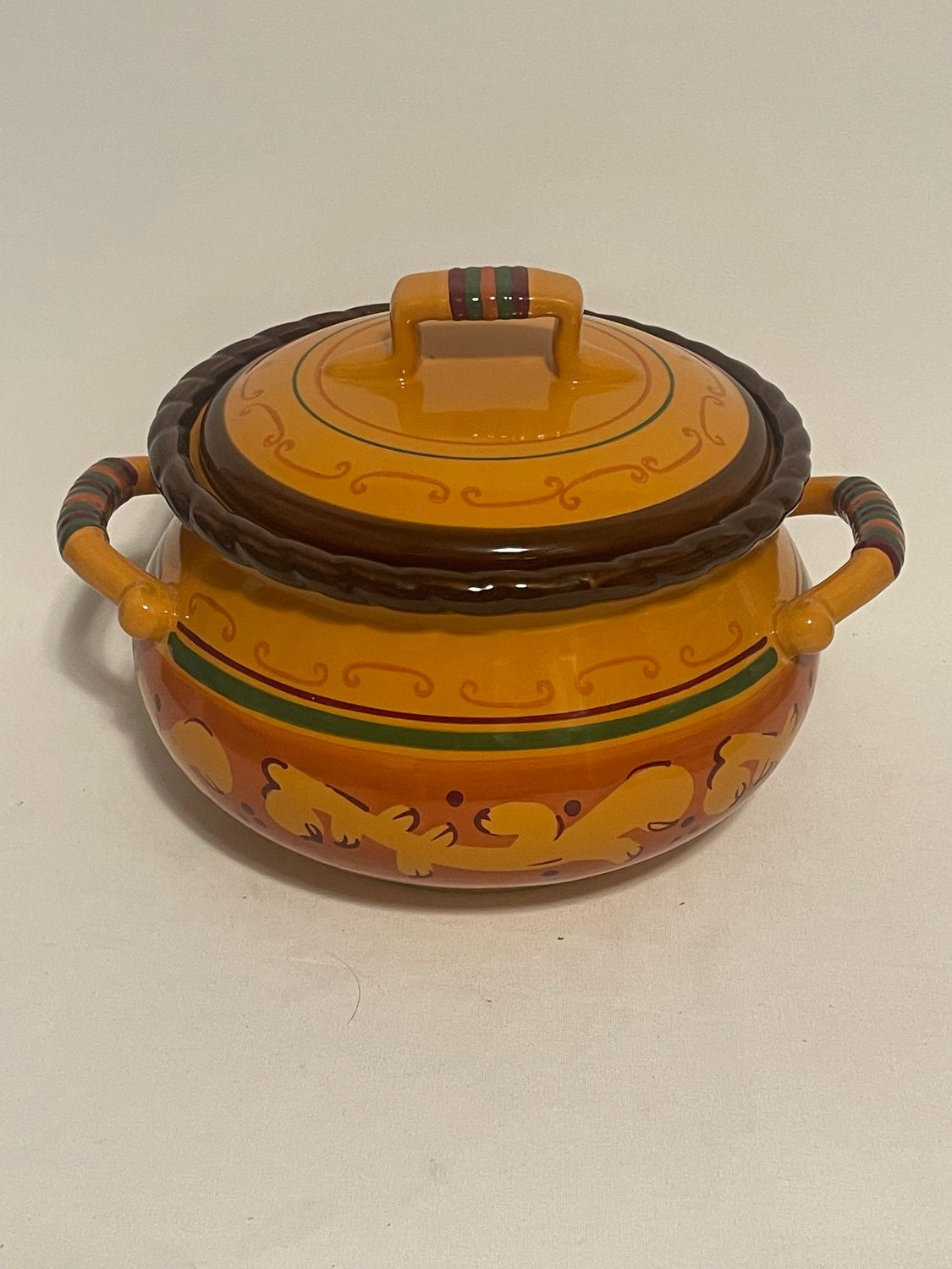 TUSCAN HOME BEAN POT 8.25"