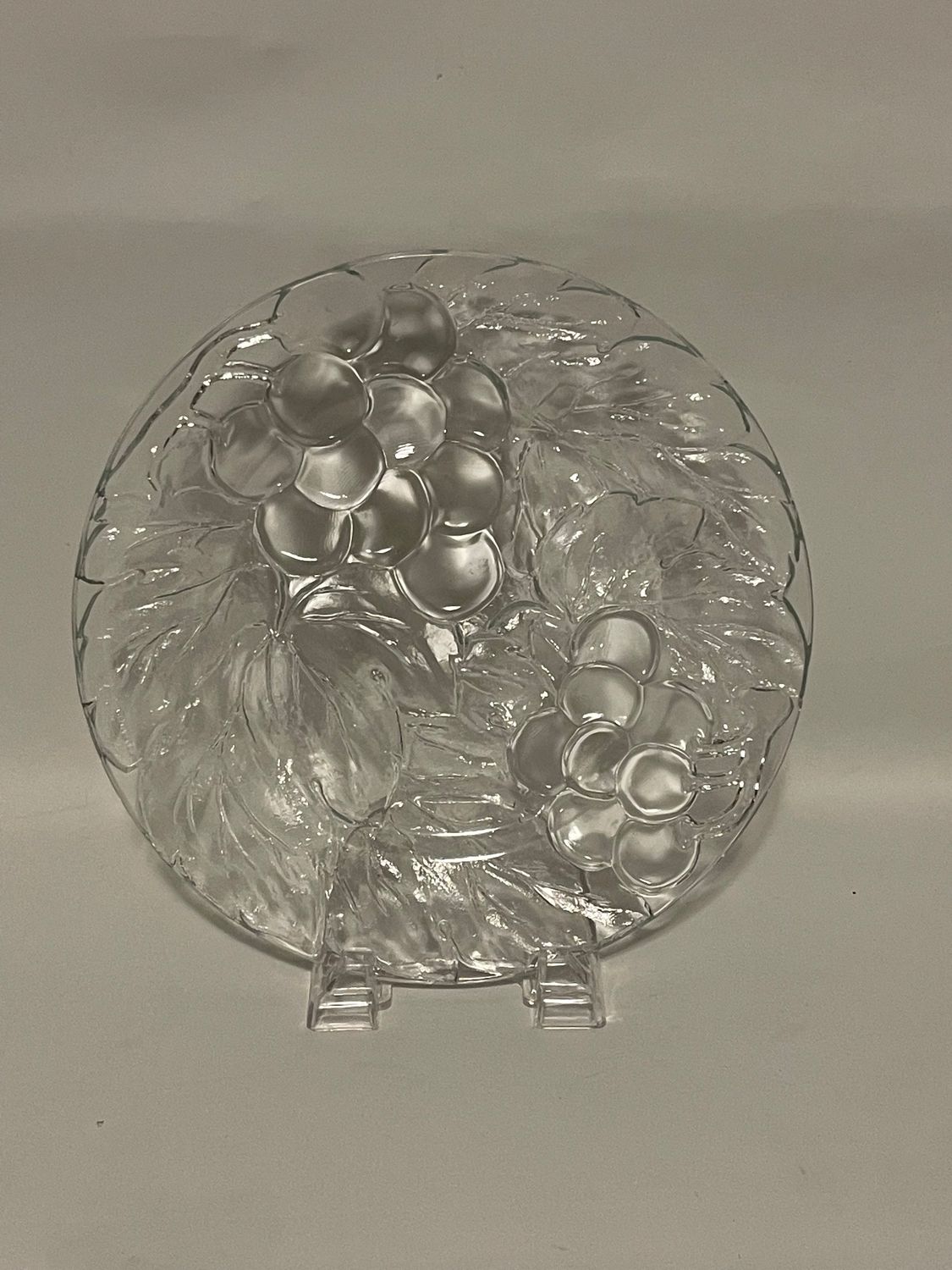 VINTAGE CLEAR DINNER PLATE 10 3/8"