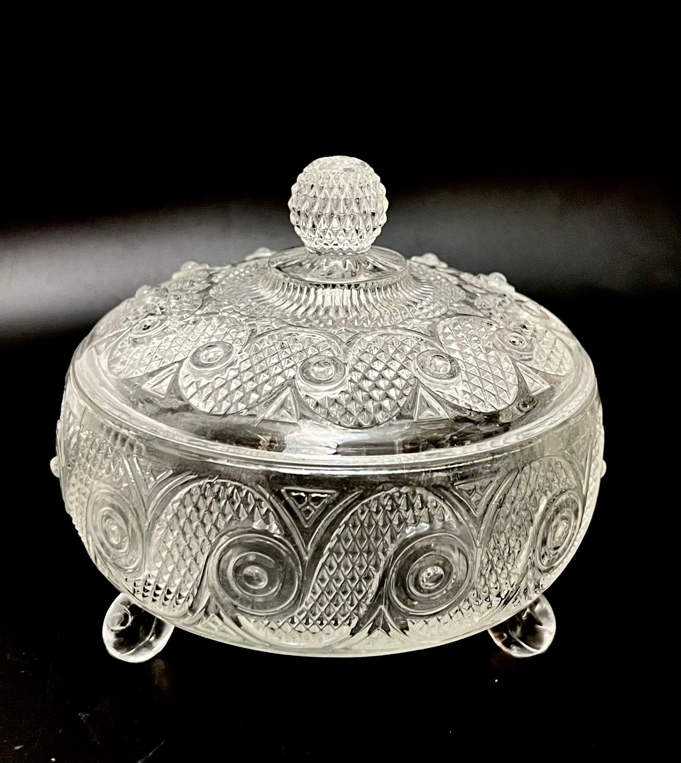 CANDY DISH AND LID 5.5"