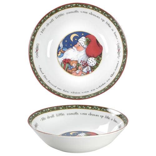 CHRISTMAS STORY ROUND VEGETABLE BOWL 9"