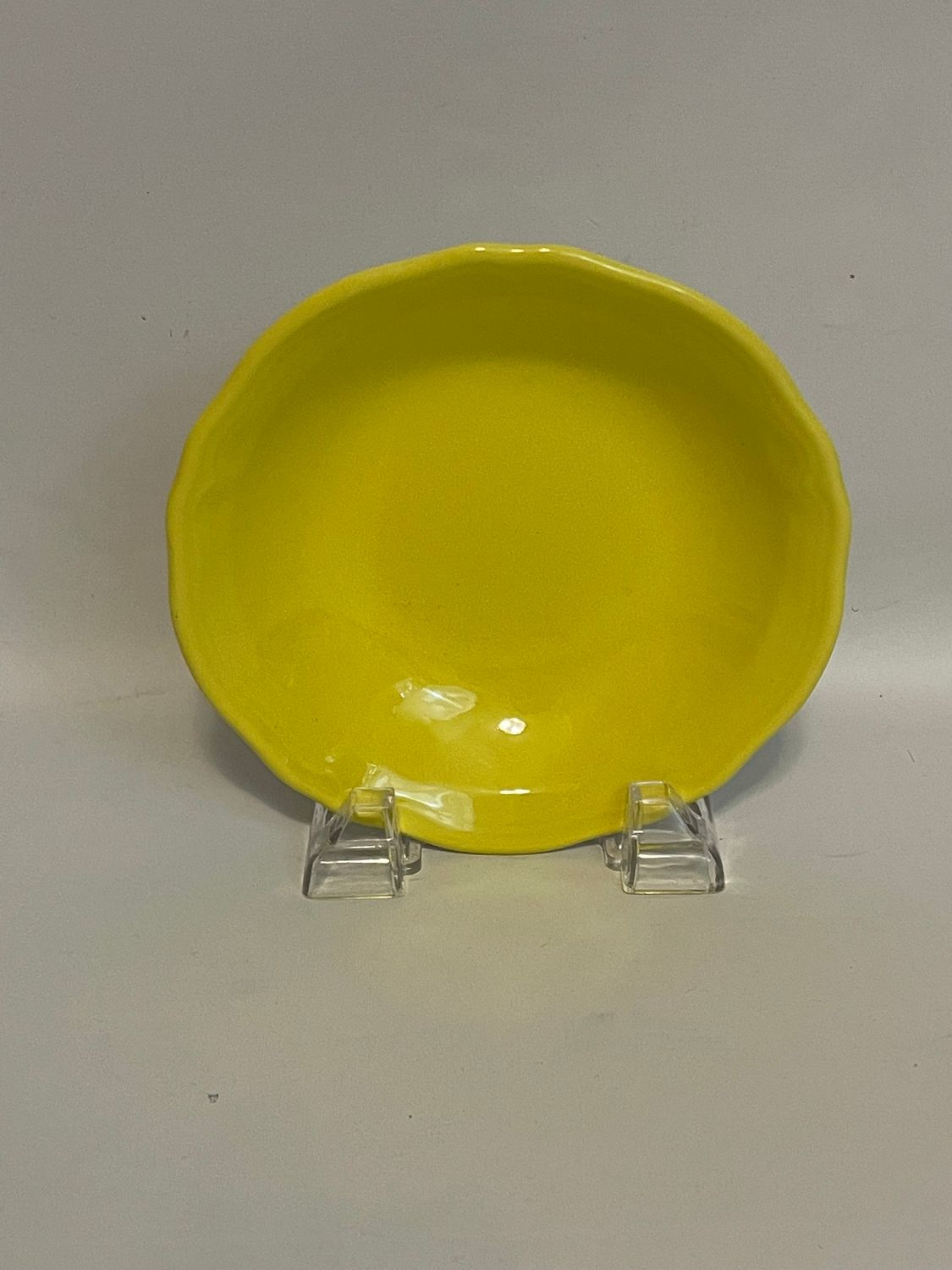 FEDERALIST LEMON YELLOW CEREAL BOWL 6 5/8"